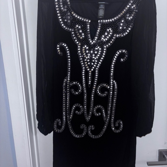 Bisou Bisou vintage Black sequin dress (new, never worn) - Picture 2 of 4